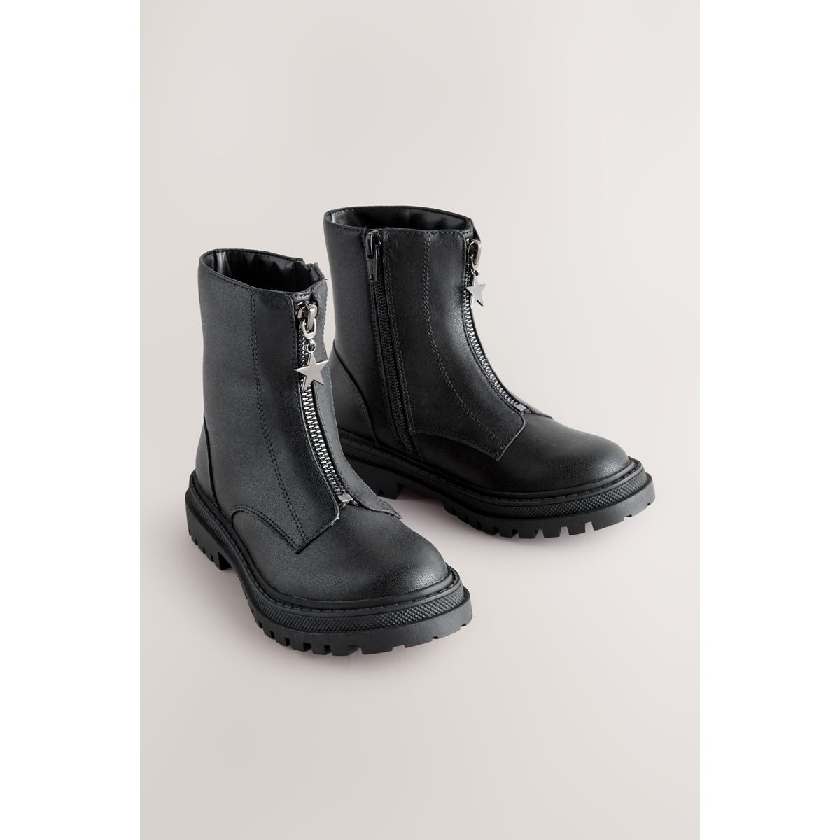 Bottines zippées sur le devant, NEXT