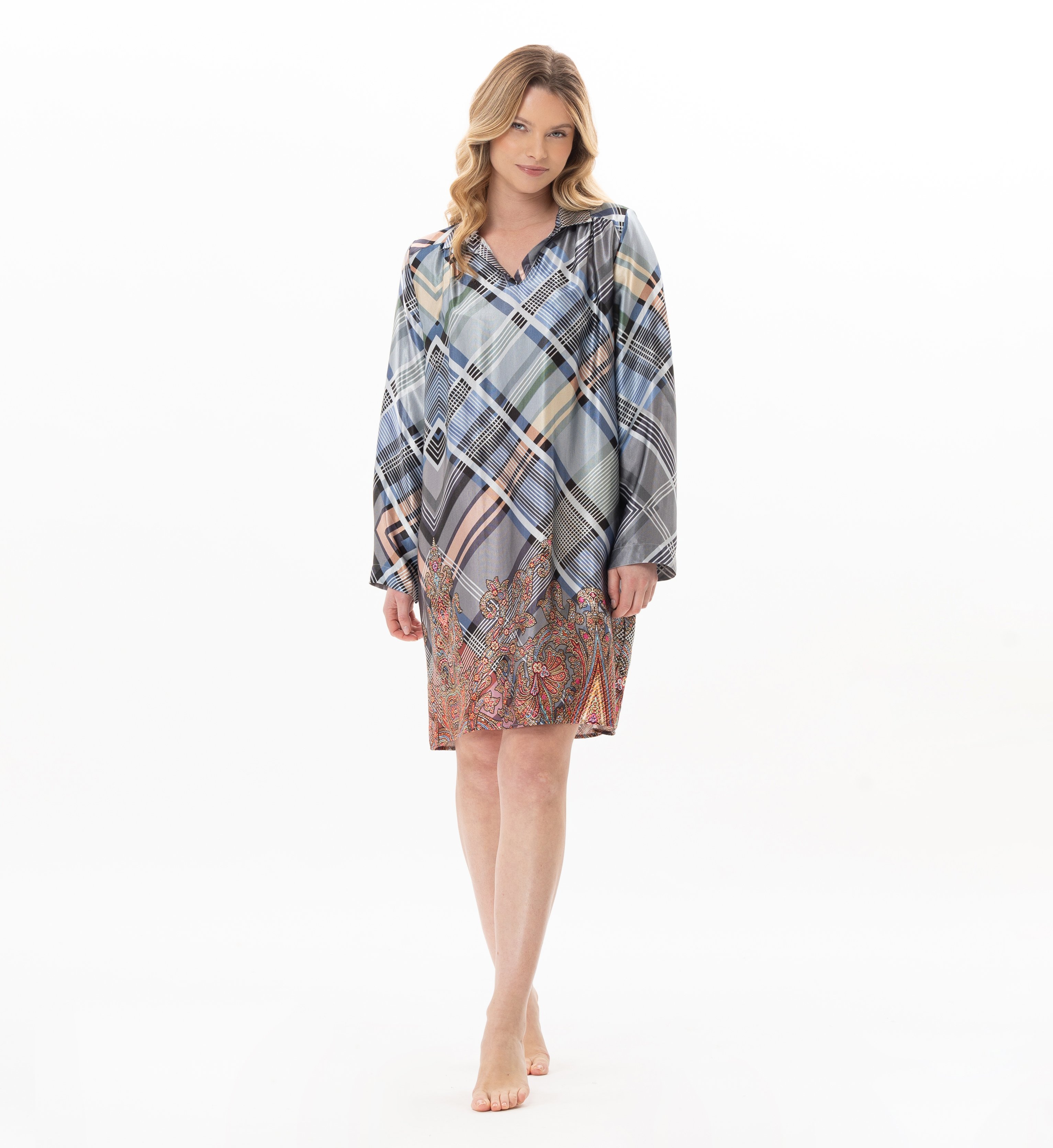 Chemise de nuit en viscose BRADLEY 101, LE CHAT