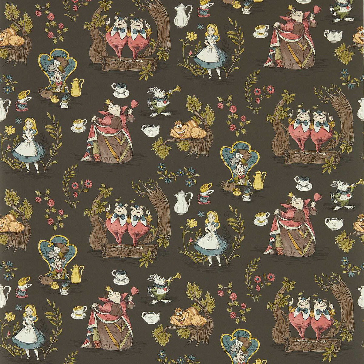 Alice In Wonderland Chocolate Wallpaper, SANDERSON X DISNEY