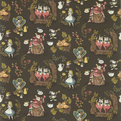 Alice In Wonderland Chocolate Wallpaper SANDERSON X DISNEY