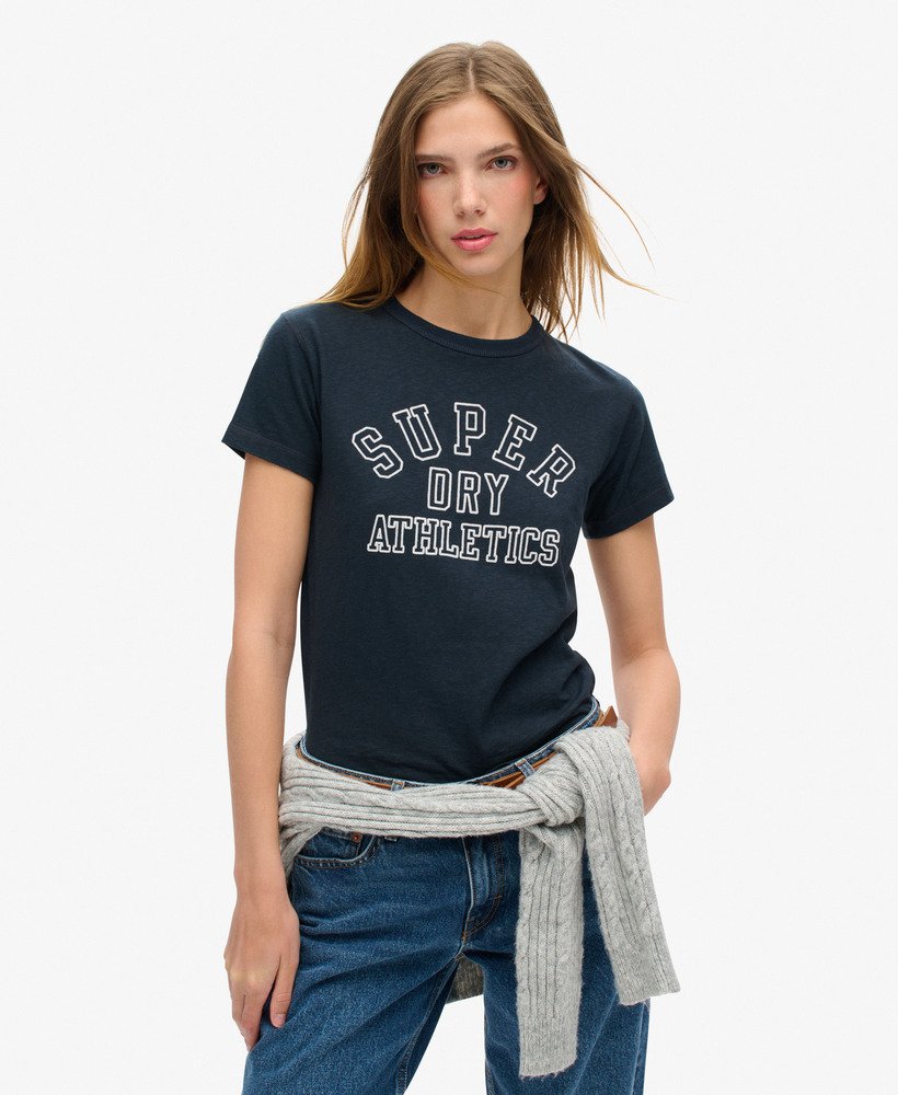 T-shirt ajusté à motif Athletic Essentials, SUPERDRY
