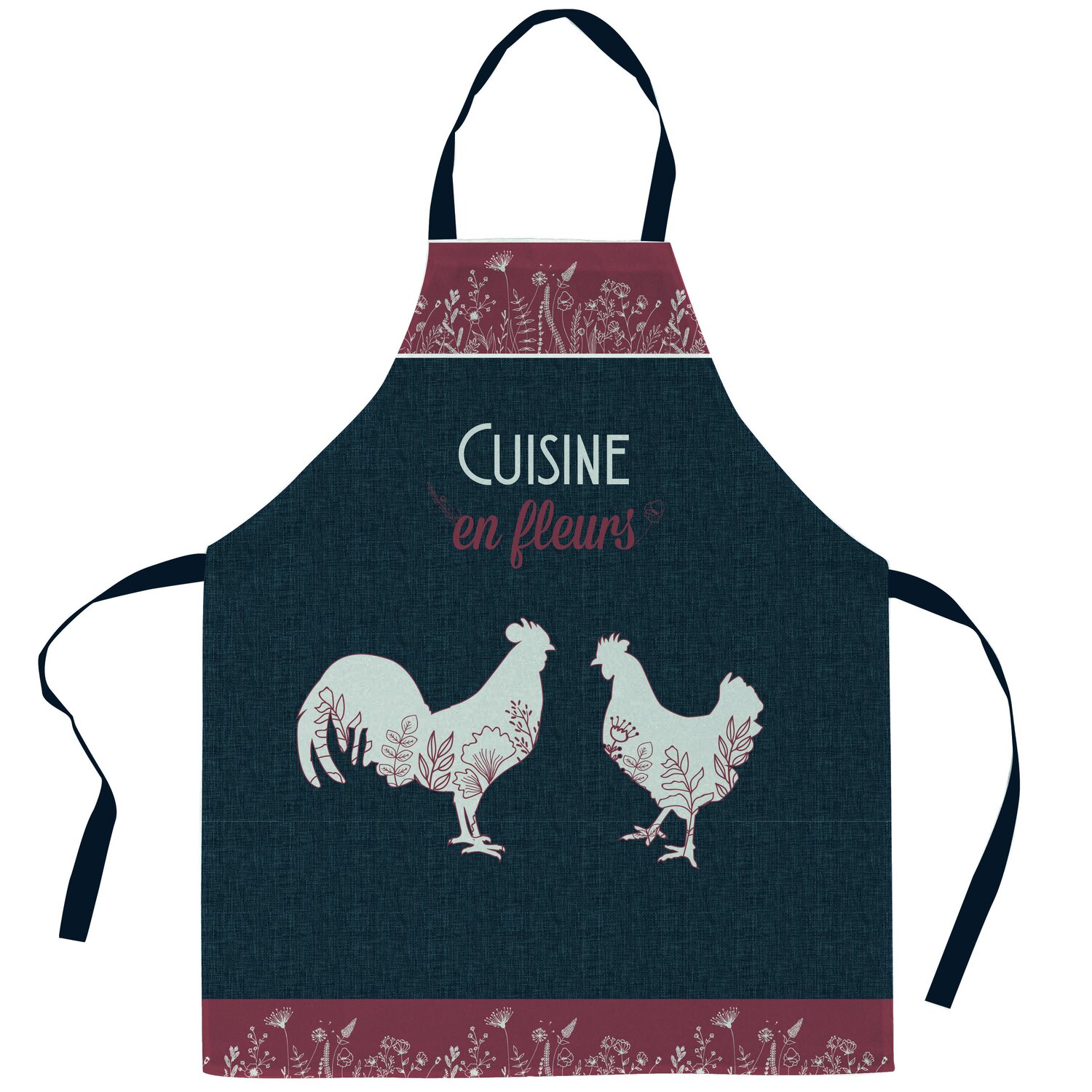 Tablier imprimée coton, Cuisine Des Coqs, C DESIGN HOME TEXTILE