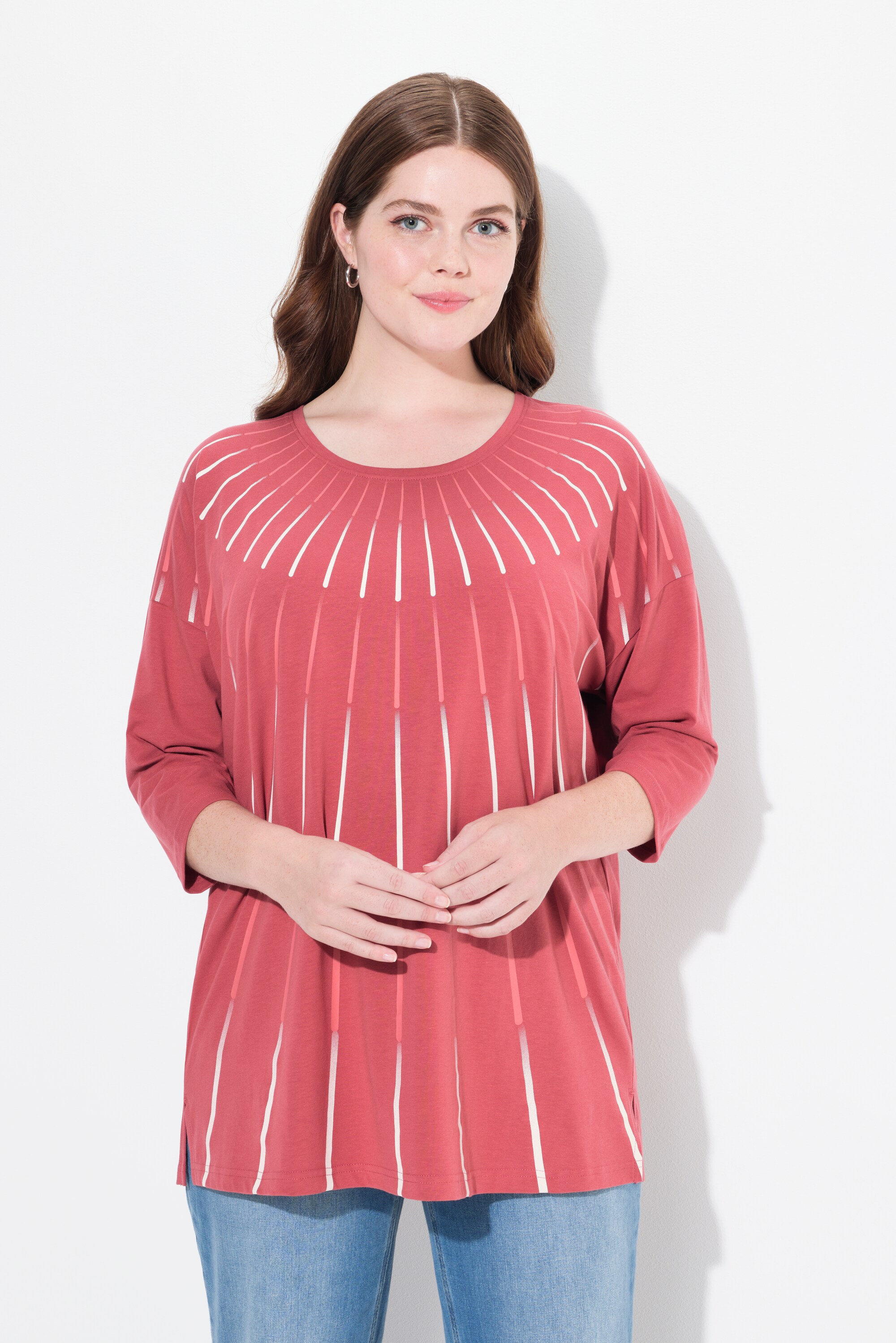 T-shirt oversize en coton bio, ULLA POPKEN