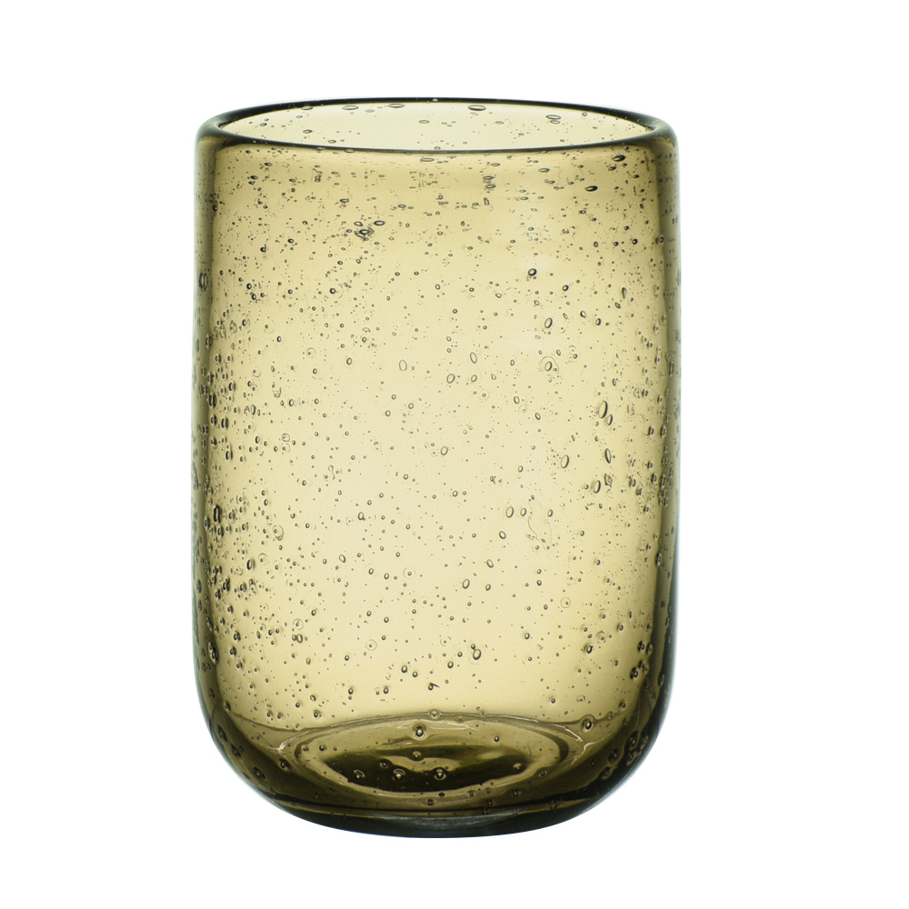 Gobelet Perla Bullé 25 cl ambre (lot de 6), TABLE PASSION
