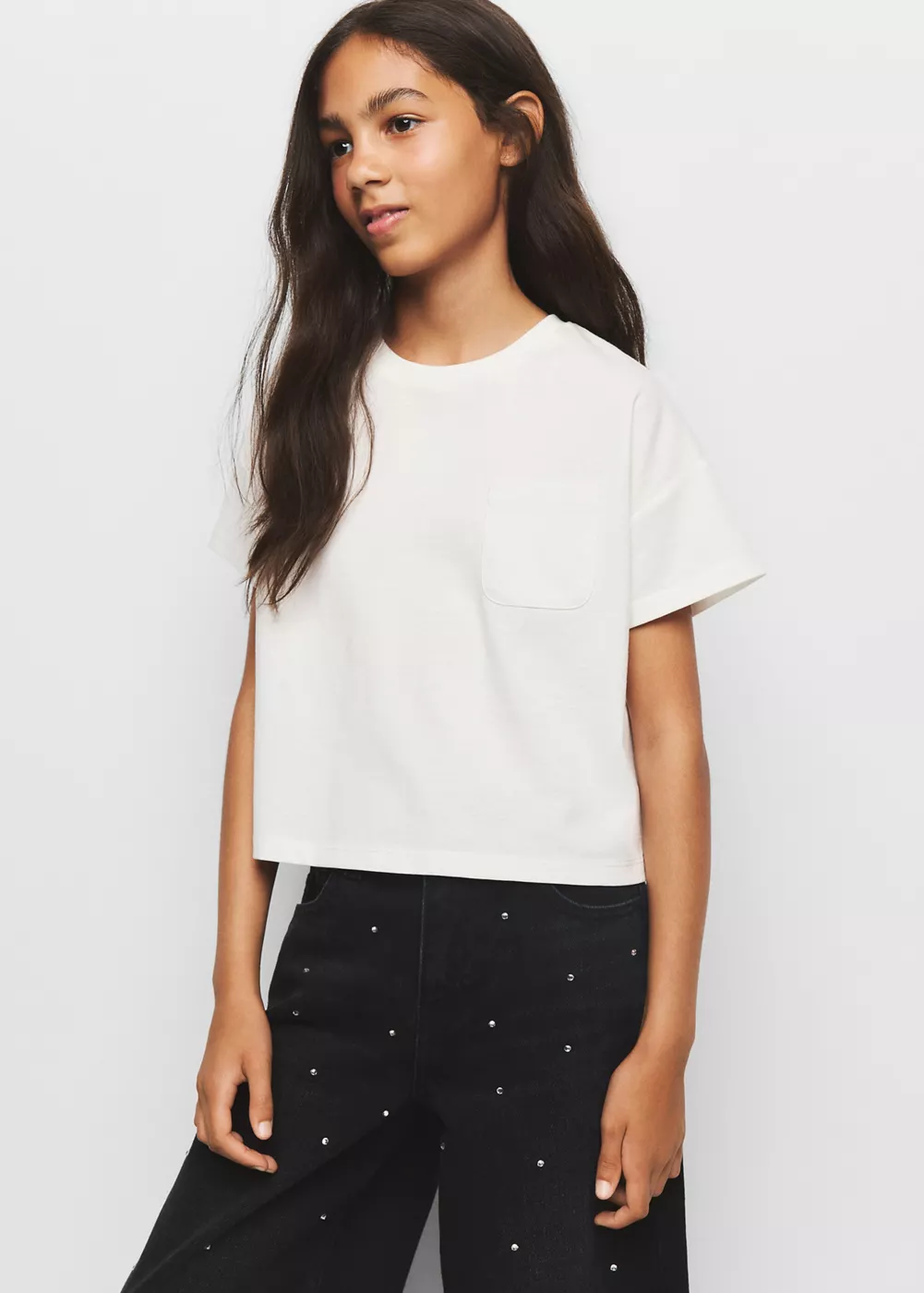 T-shirt coton ouverture au dos, MANGO KIDS