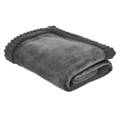 Velvet And Faux Fur Throw CATHERINE LANSFIELD