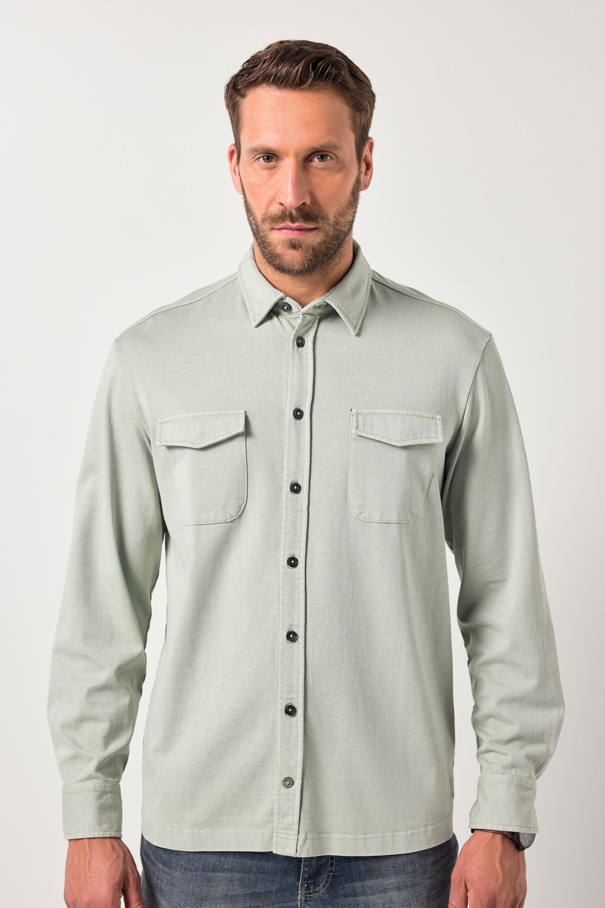 Chemise en jersey esprit vintage, JP1880