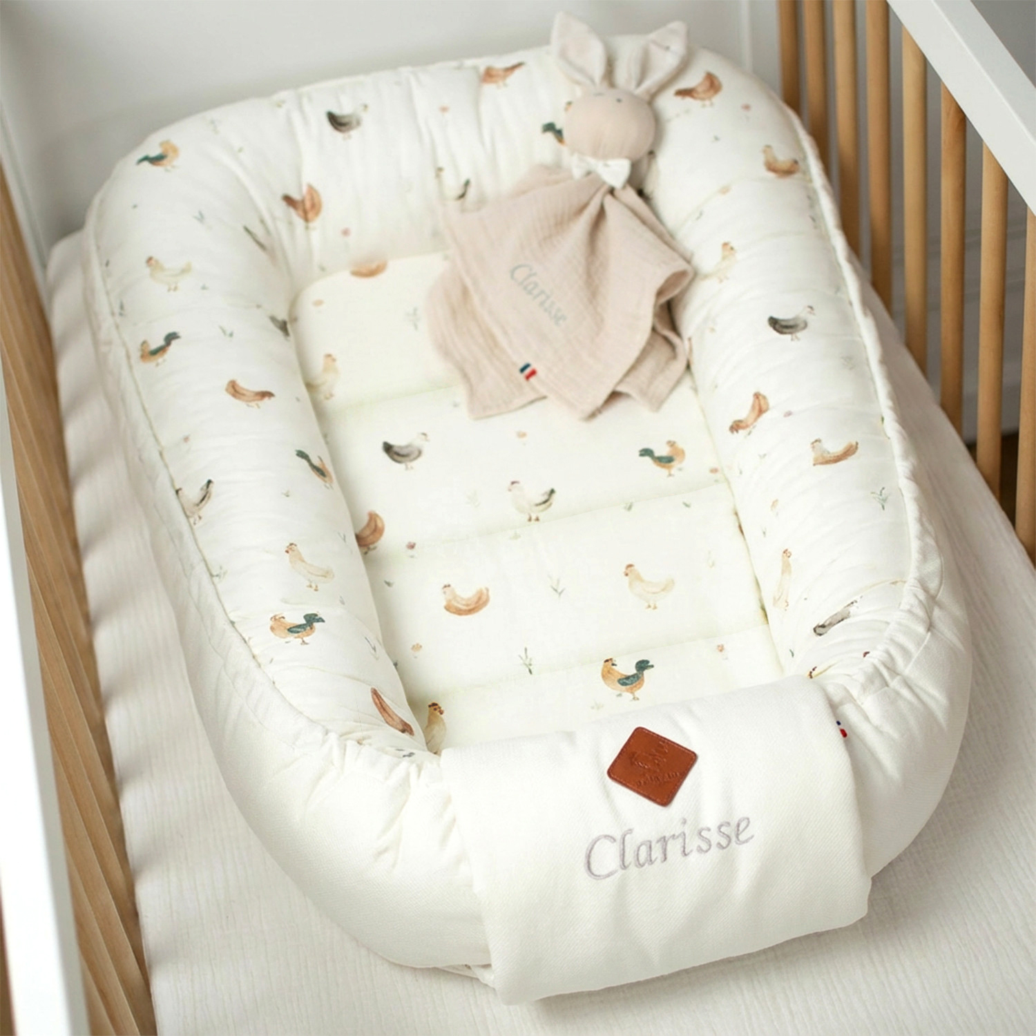 Cocon nid bébé matelassé réducteur de lit GALLINA, SEVIRA KIDS