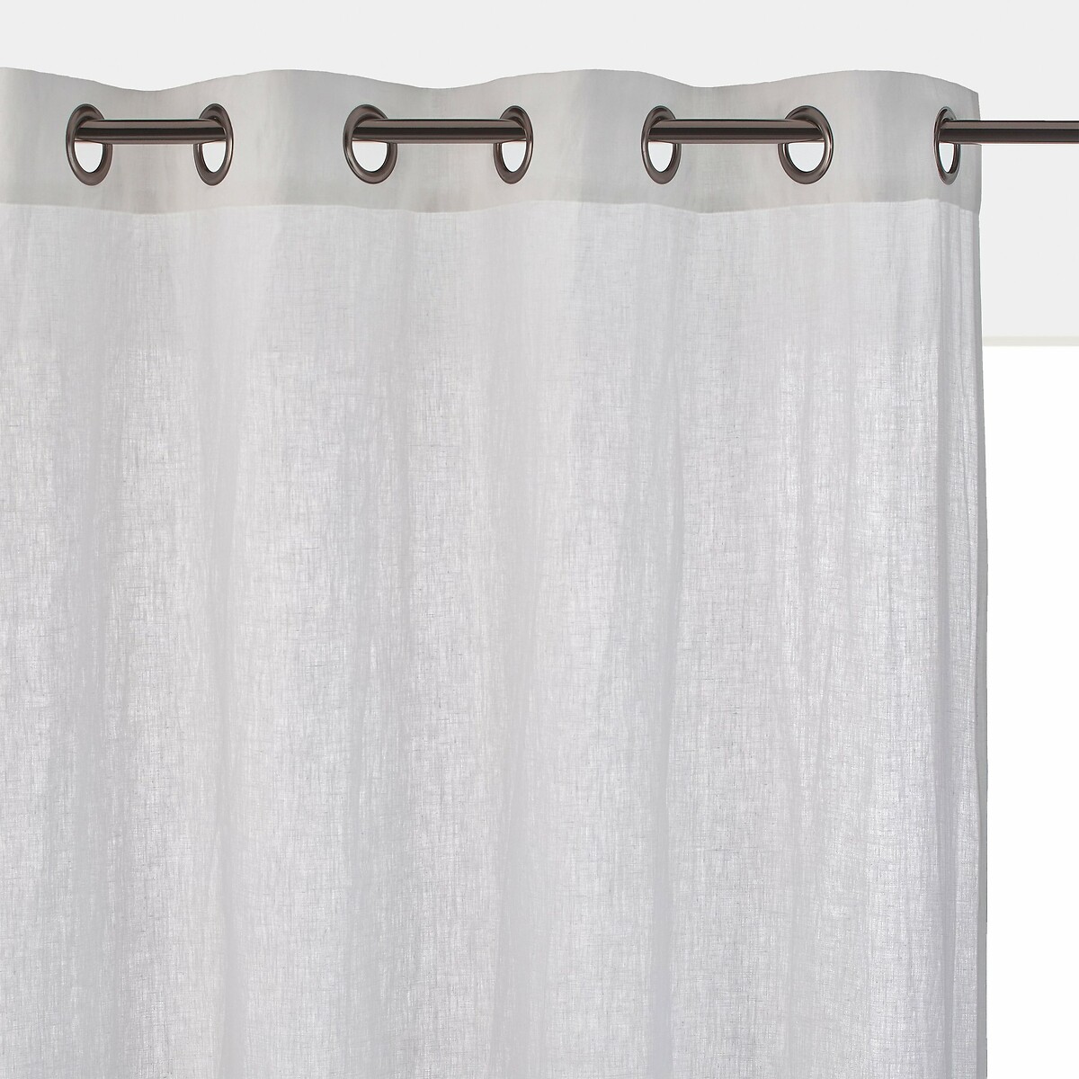 Onega 100% Washed Linen Radiator Curtain with Eyelets