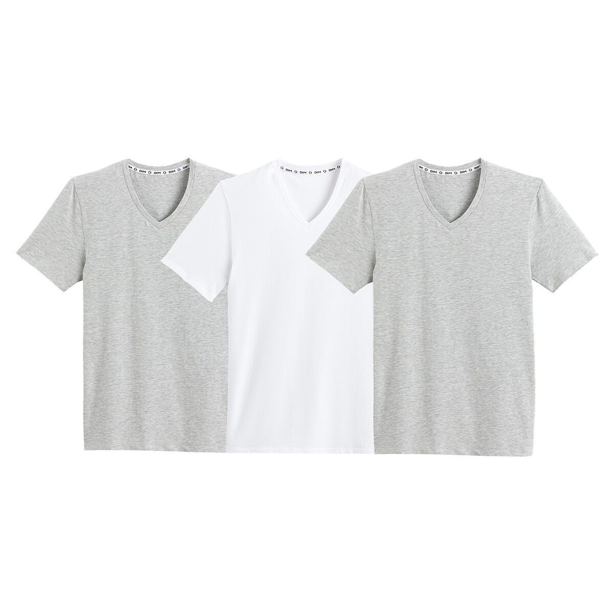 Pack of 3 T-Shirts with V-Neck in Organic Cotton
