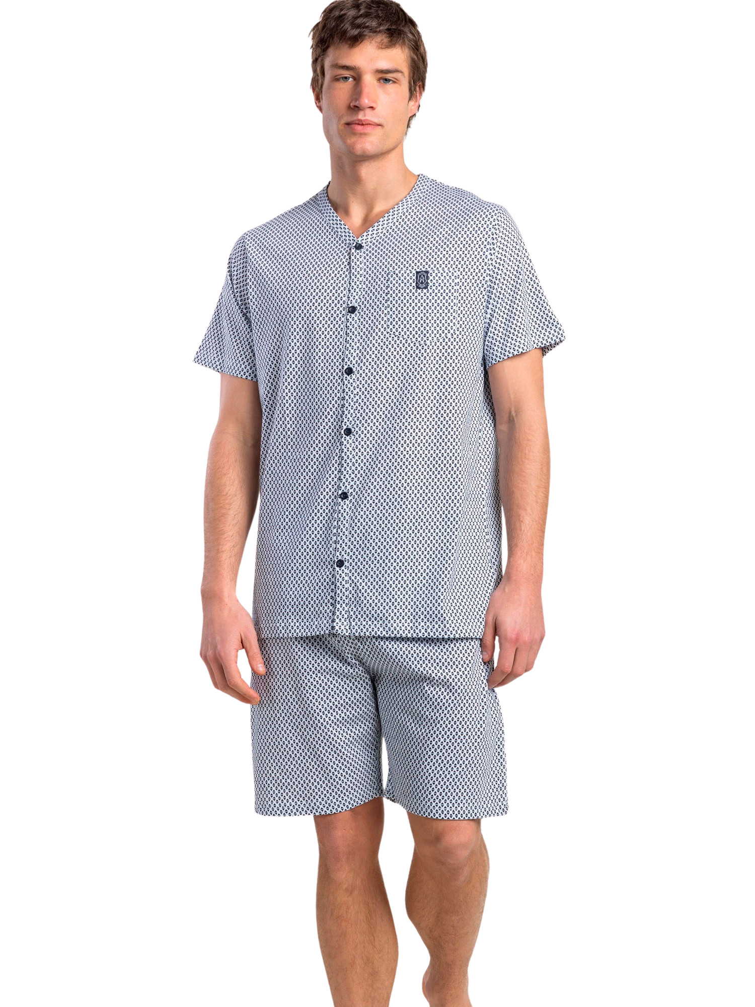 Pyjama short chemise manches courtes Society, ADMAS