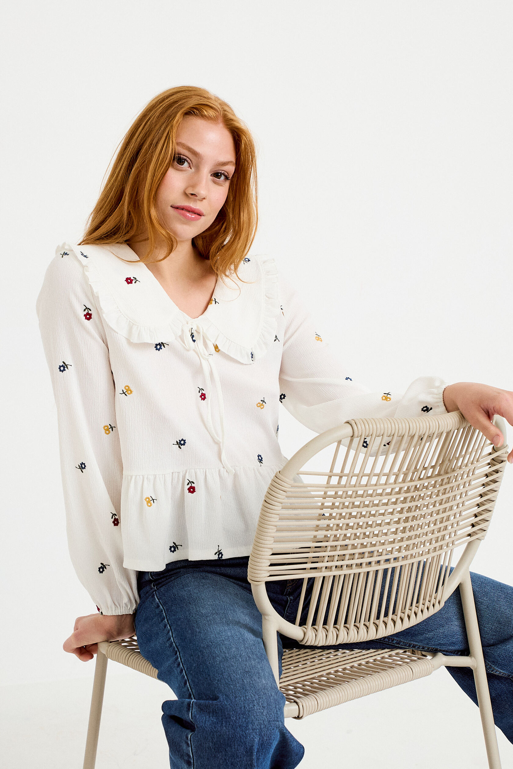 Blouse droite manches longues, CACHE CACHE