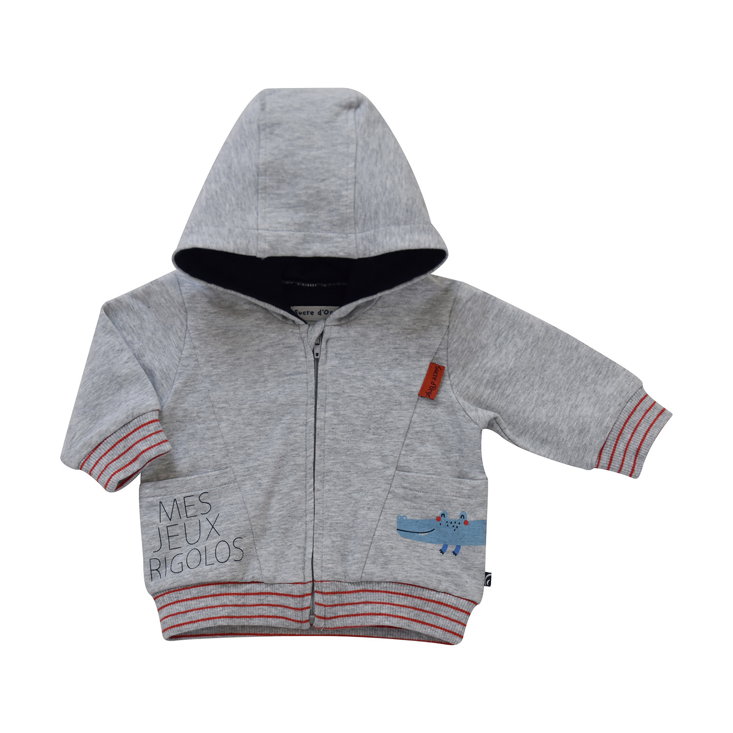 Cardigan emeric molleton, SUCRE D'ORGE