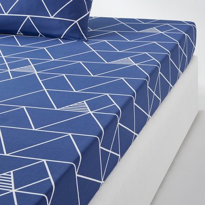 Odin Geometric 100% Cotton Fitted Sheet SO'HOME