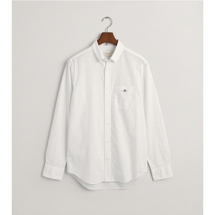 Image 0 Camisa recta de popelina de lunares GANT Camisa recta de popelina de lunares GANT image 0
