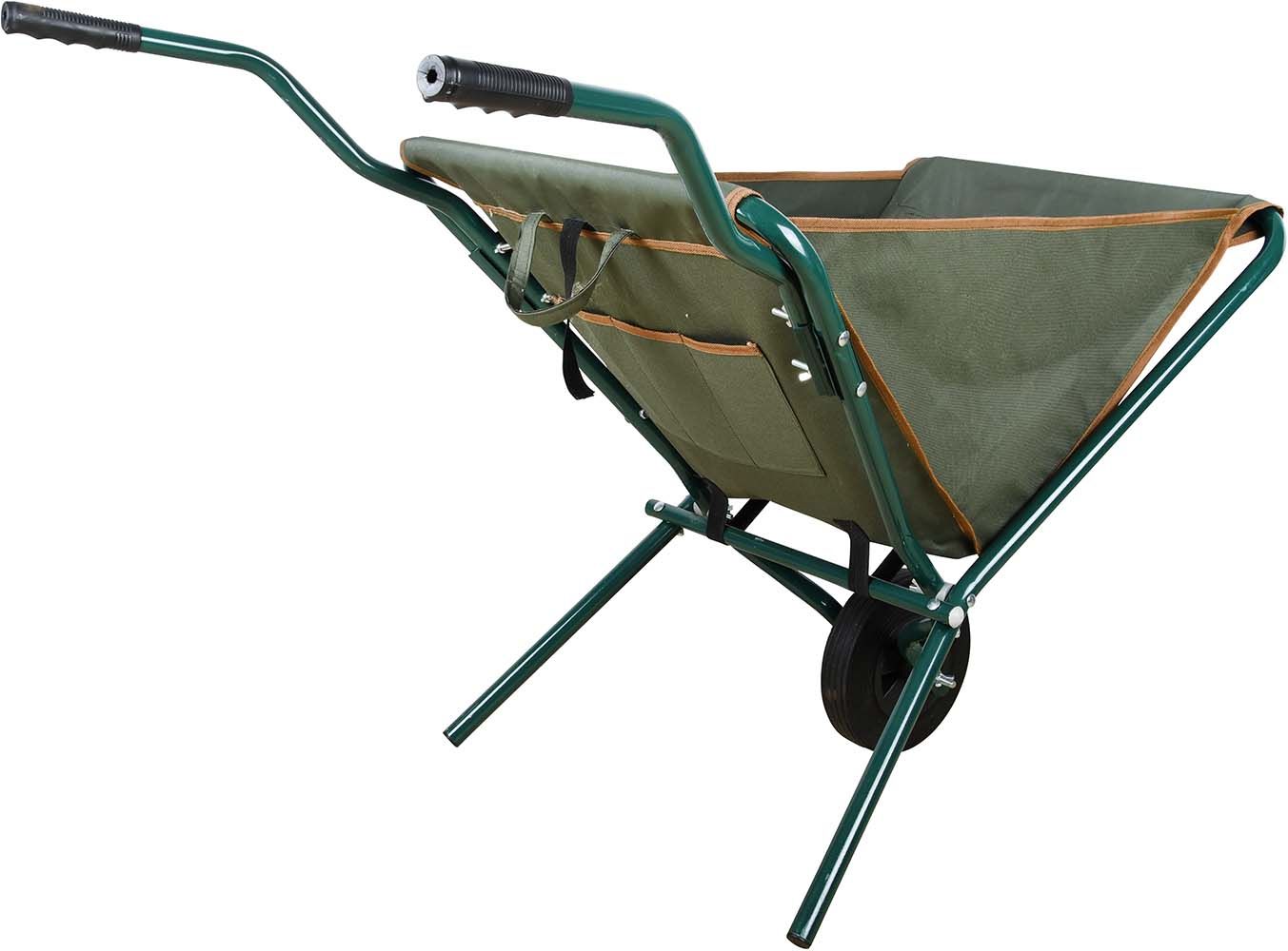 Brouette pliable en tissu avec rangements, ESSCHERT DESIGN