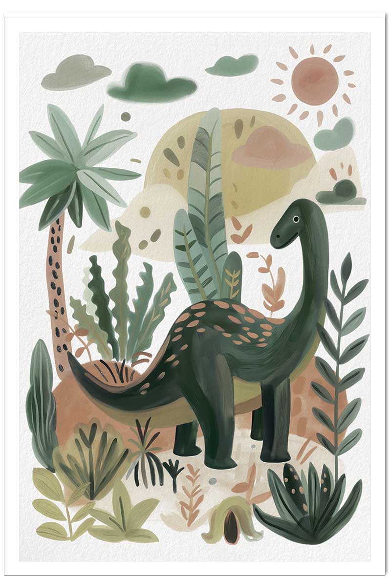 Affiche enfant le monde de coco dino, HEXOA