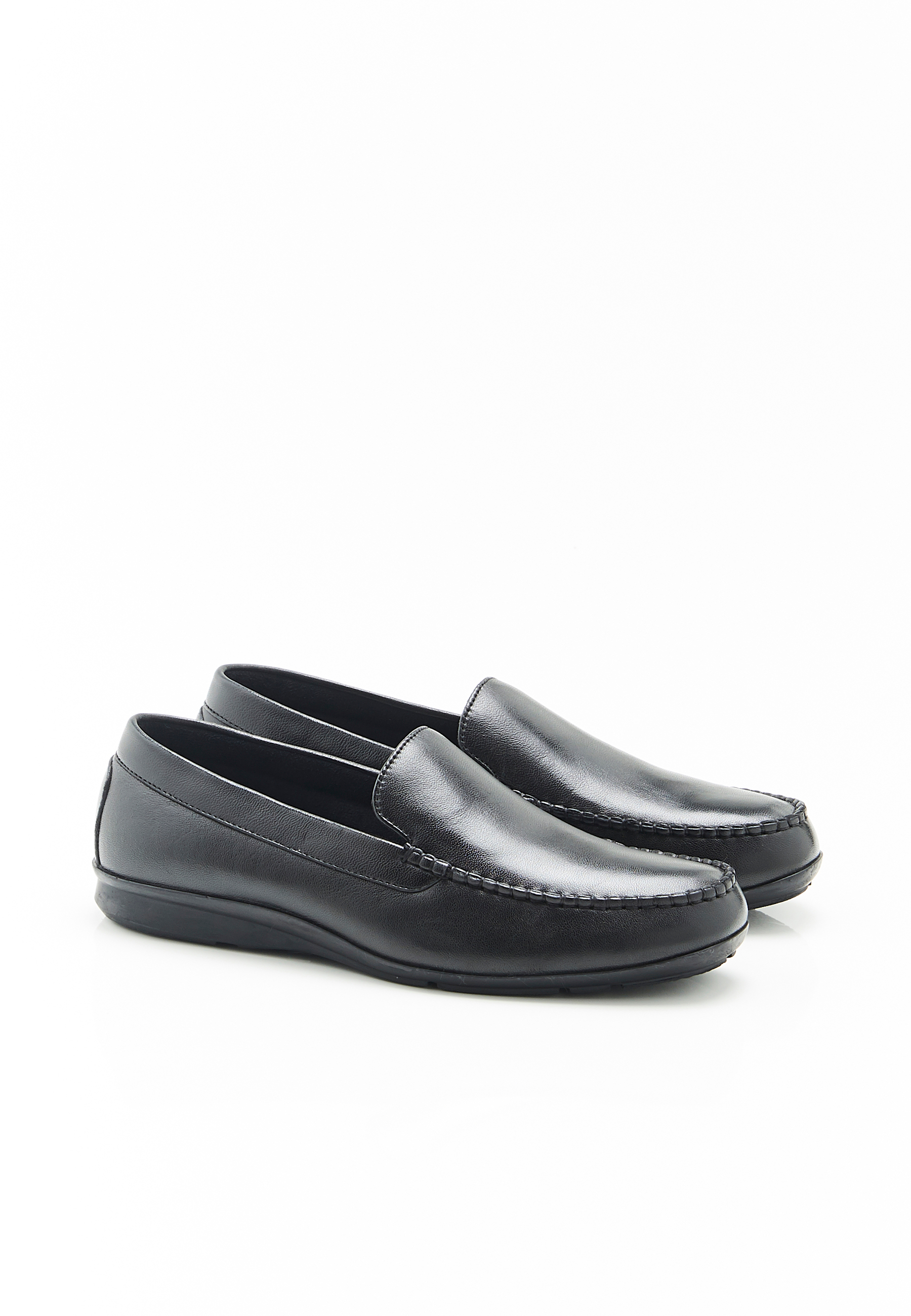 Chaussons en cuir grainé, DAMART