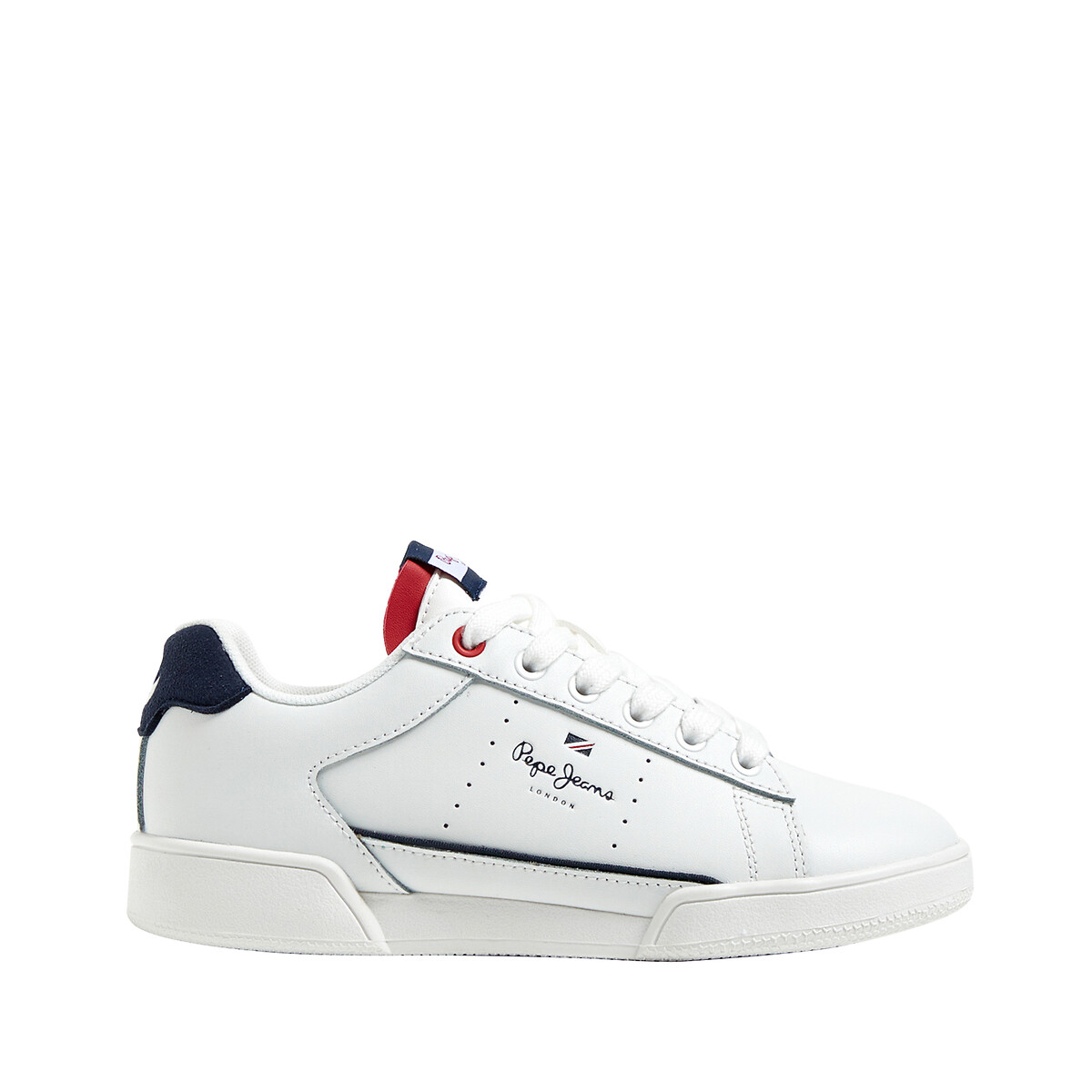 Kids lambert classic trainers in leather white Pepe Jeans | La Redoute