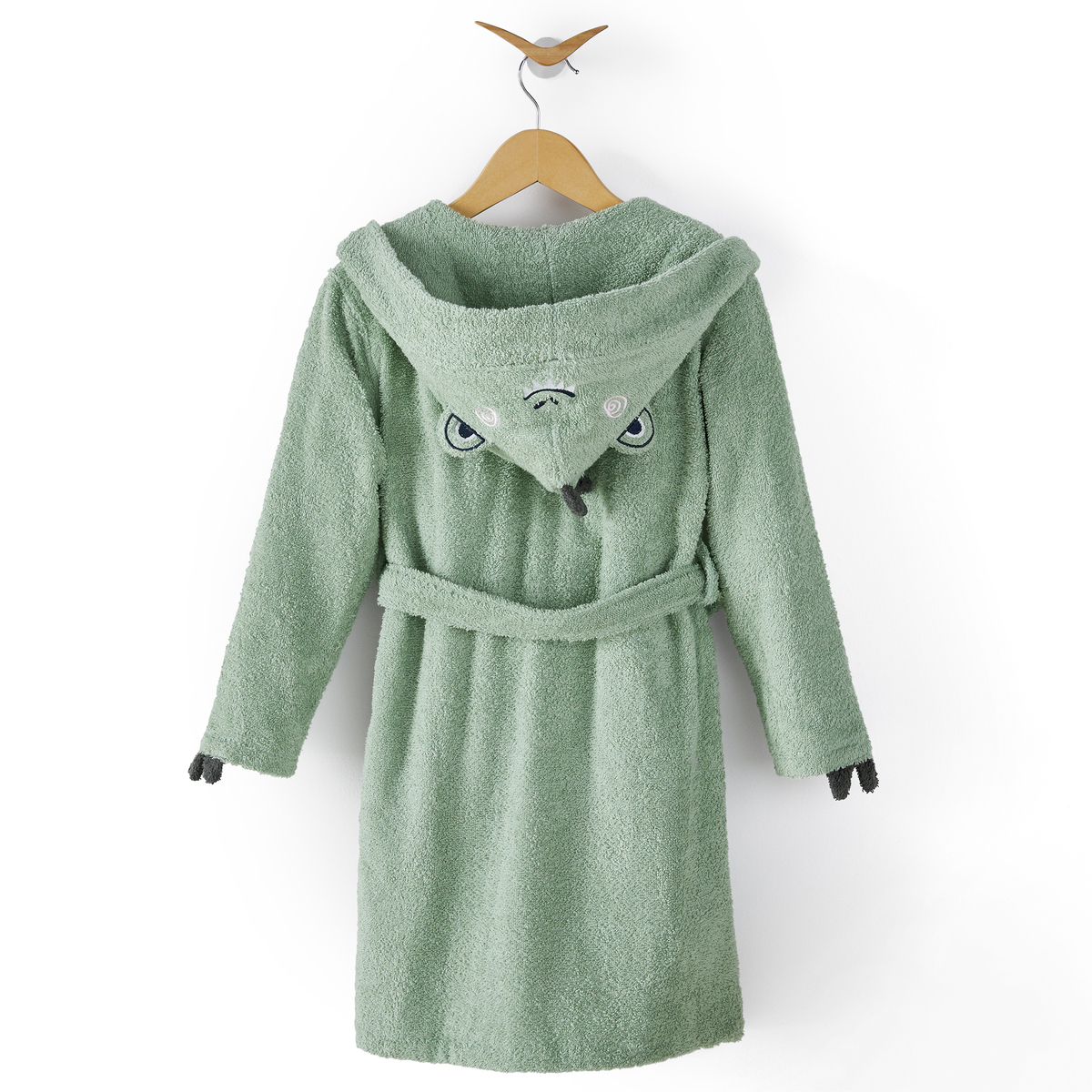 Product photograph of Zorus Baby Child S Hooded Bathrobe In Cotton Velour from La Redoute UK