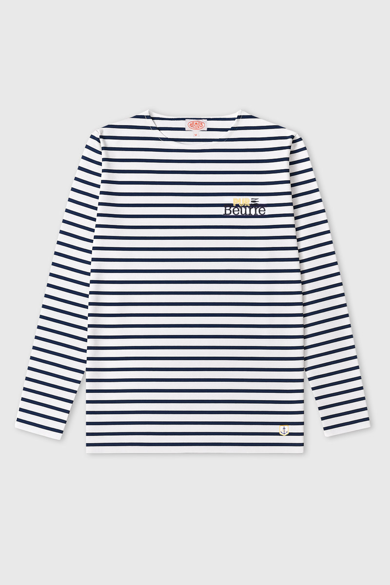 Marinière en coton épais PUR BEURRE, ARMOR-LUX