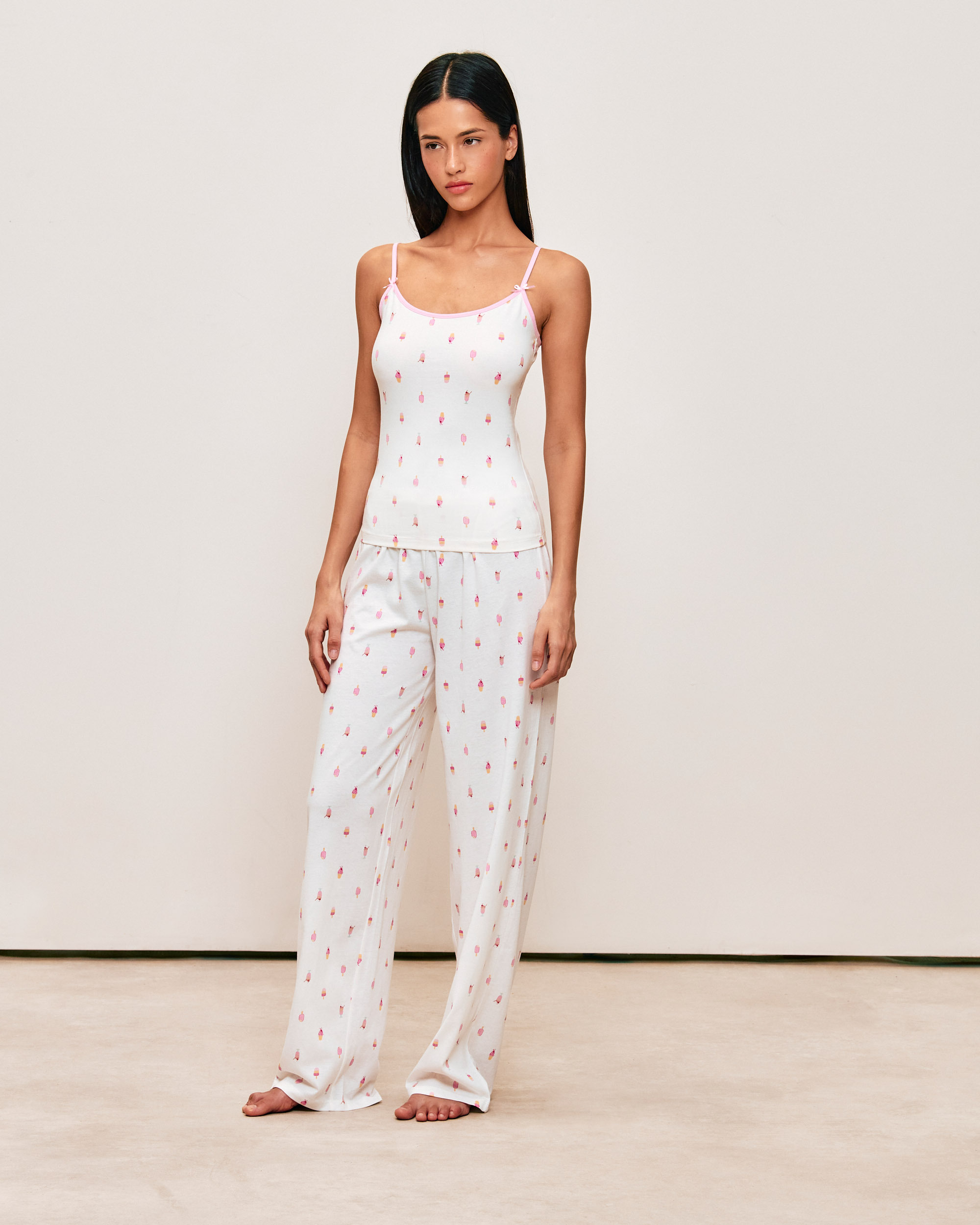 Pantalon en jersey à motif cerises SUMMERTOPIZ, UNDIZ