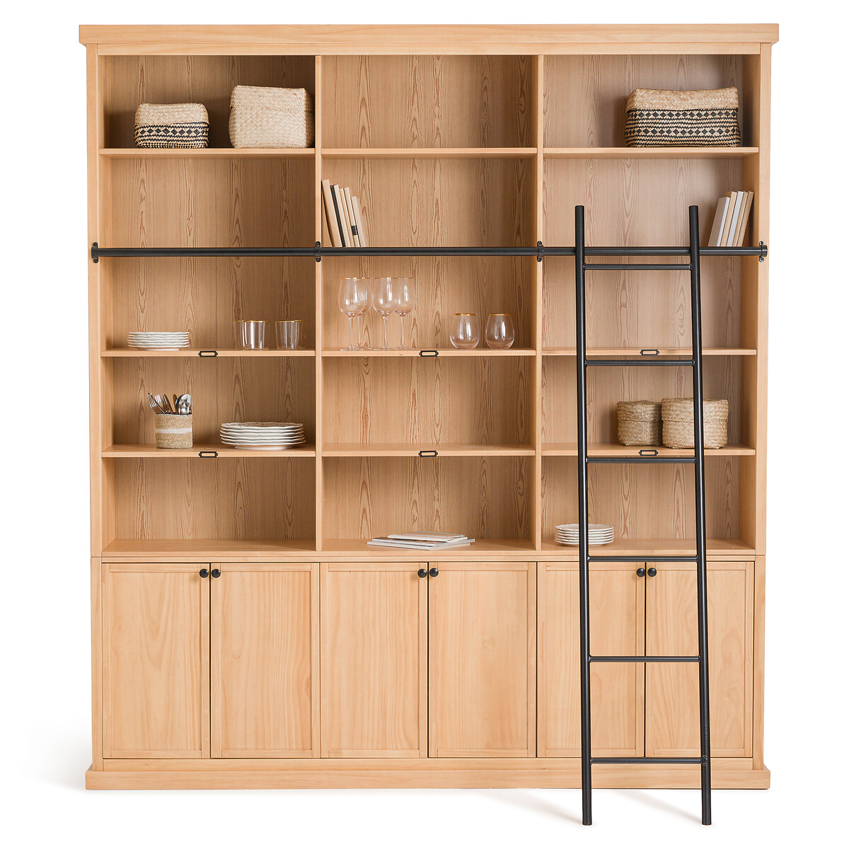 Acquista libreria a scala in legno serie FR Cabinets con finitura