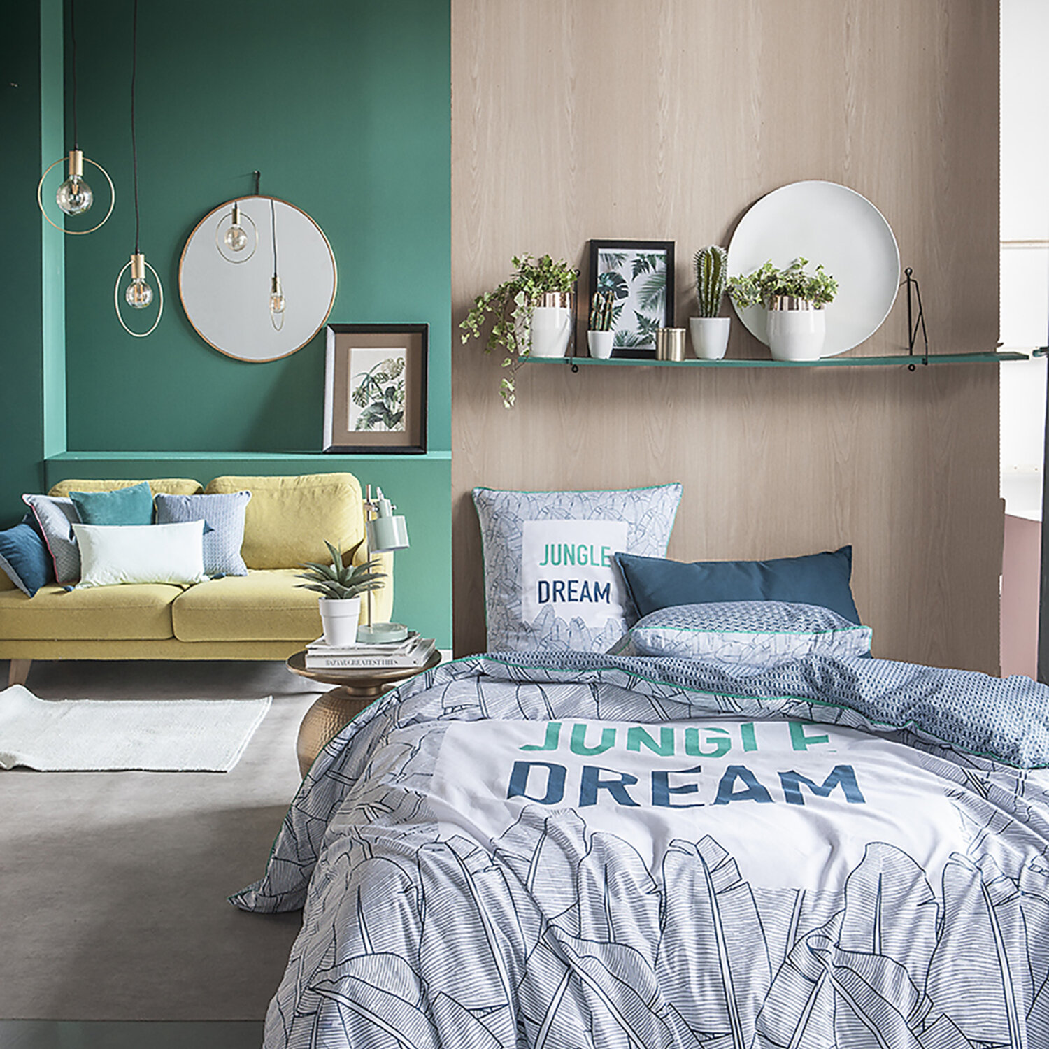 housse de couette avec taie(s) en coton, Jungle Dream, C DESIGN HOME TEXTILE