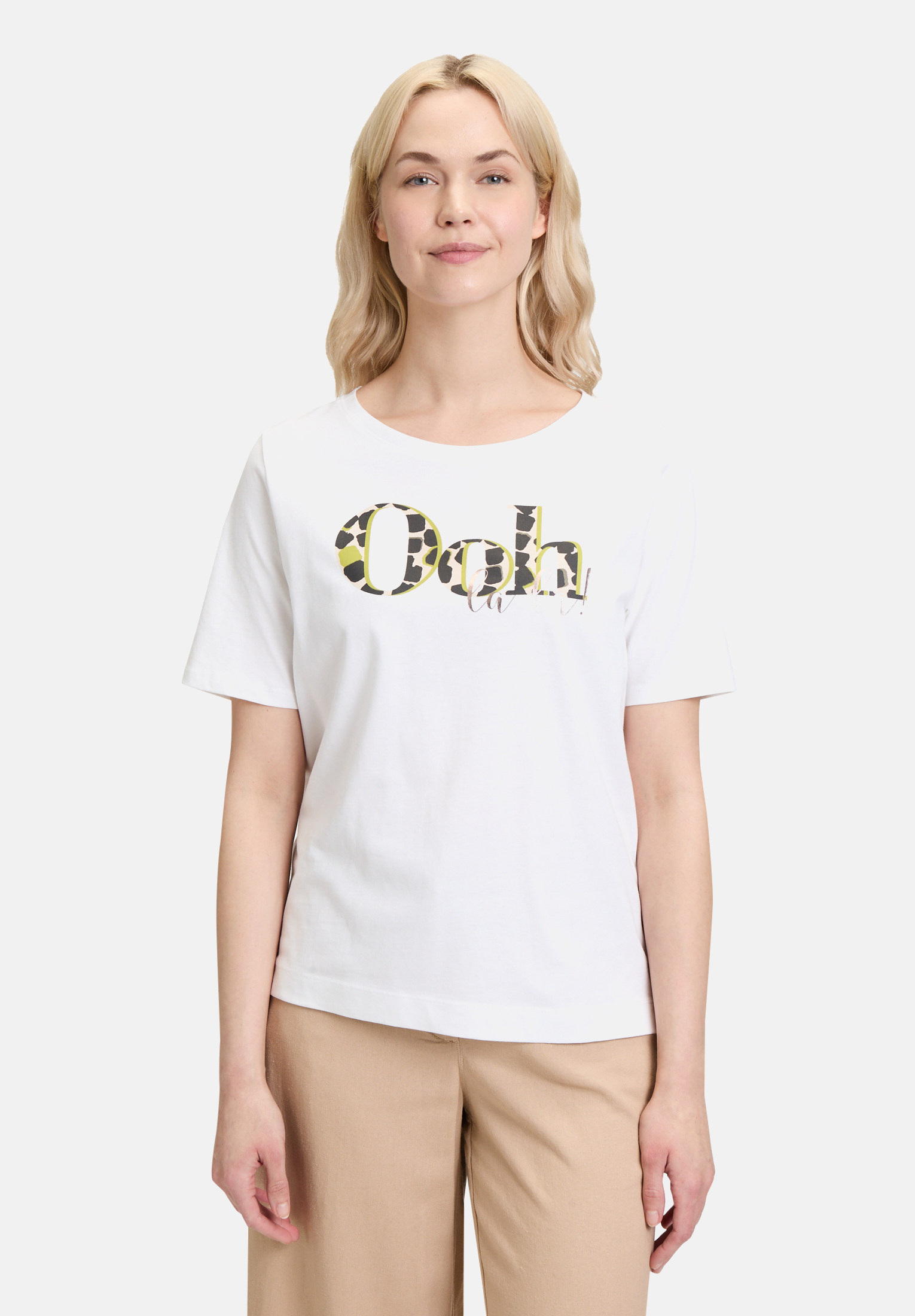 T-shirt basique à motif placé, BETTY BARCLAY