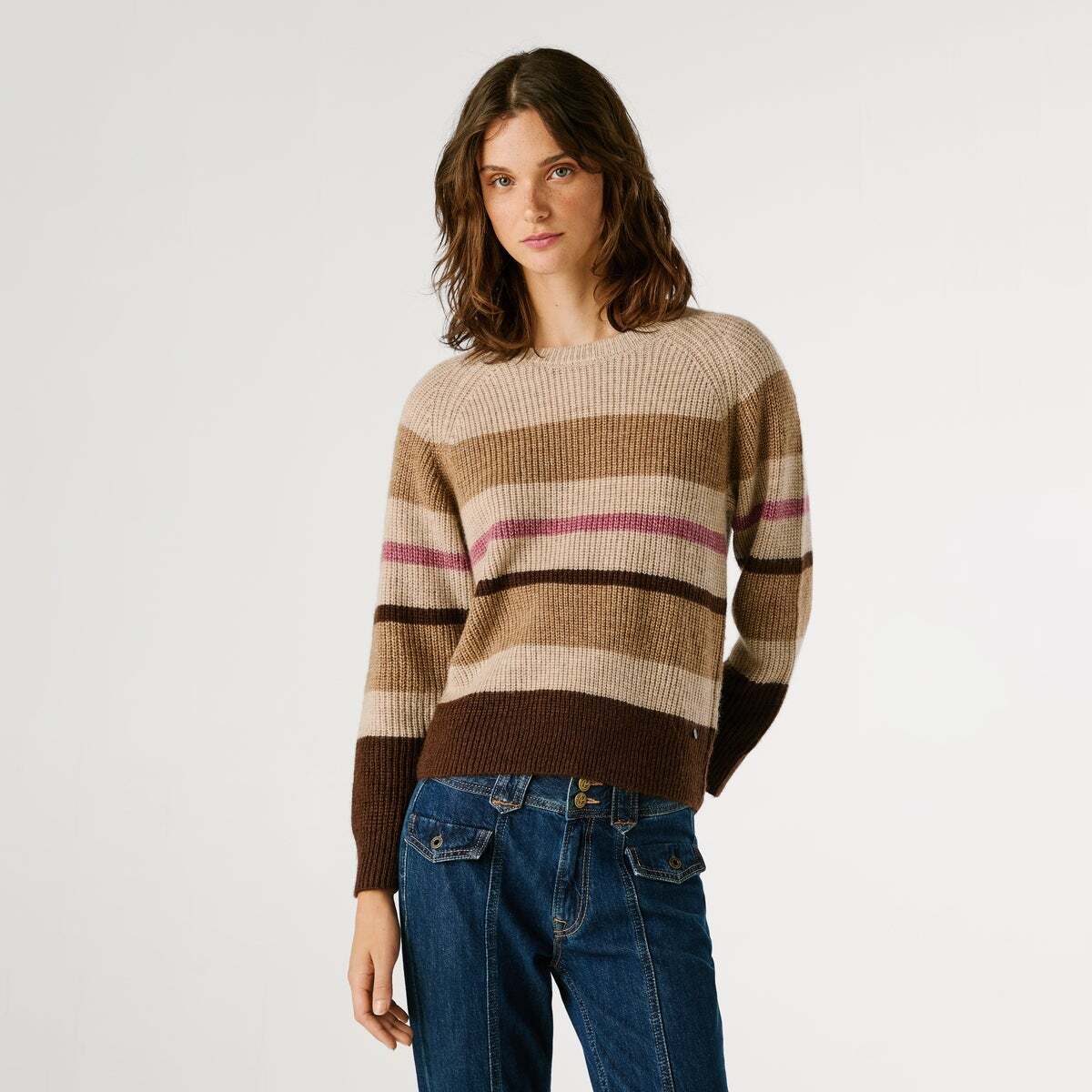 Pull En Maille À Rayures, PEPE JEANS