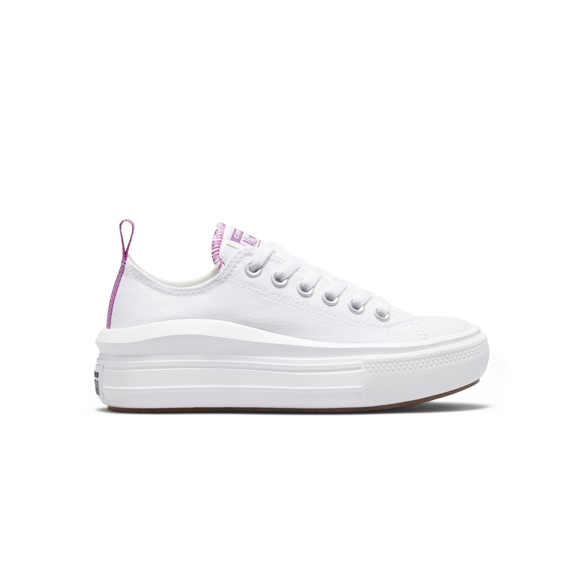 Converse blanche et violette La Redoute