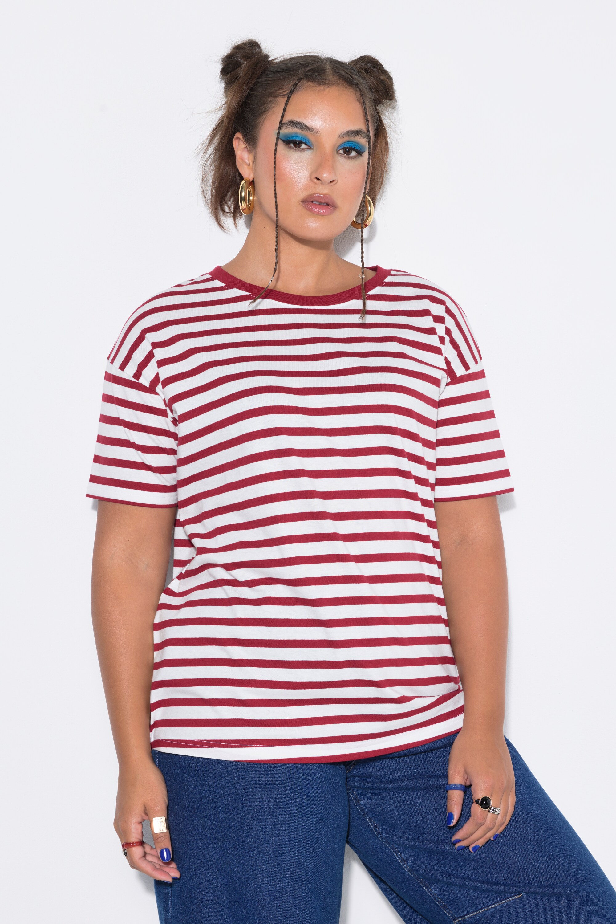 T-shirt oversize, motif à rayures, STUDIO UNTOLD