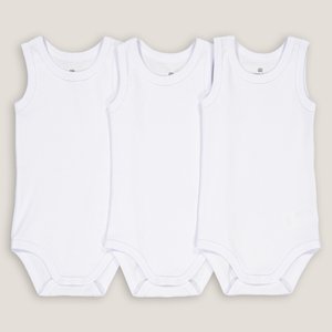 Pack of 3 Bodysuits in Organic Cotton, Birth-3 Years LA REDOUTE COLLECTIONS image