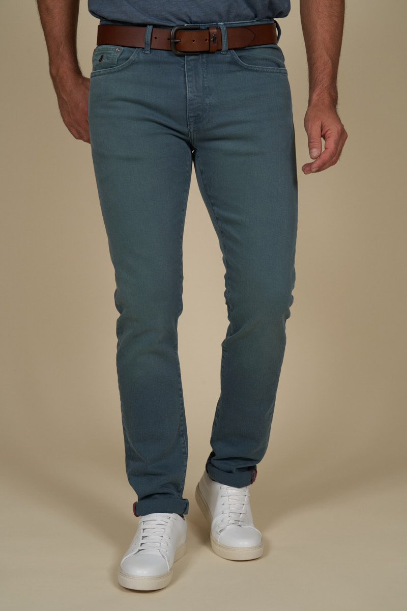 Jean regular tapered stretch coloré, MCS