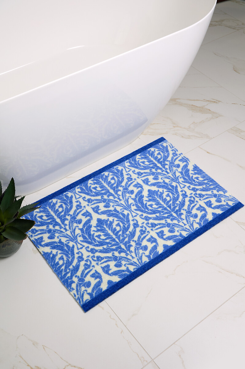 Royal Blue Damask Bathmat, DIP & DRIP