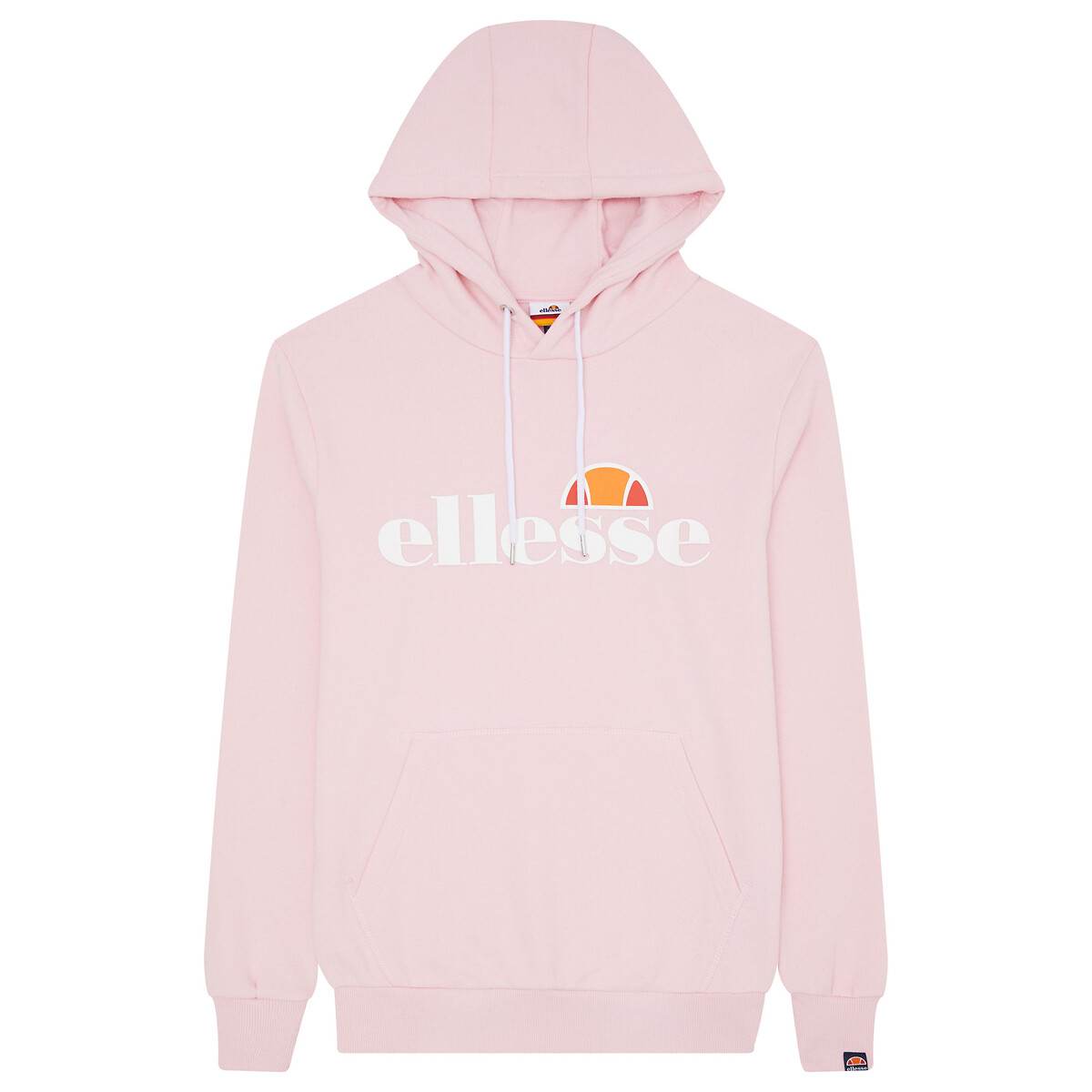 Sweat com capuz e impressão, bolso ao meio