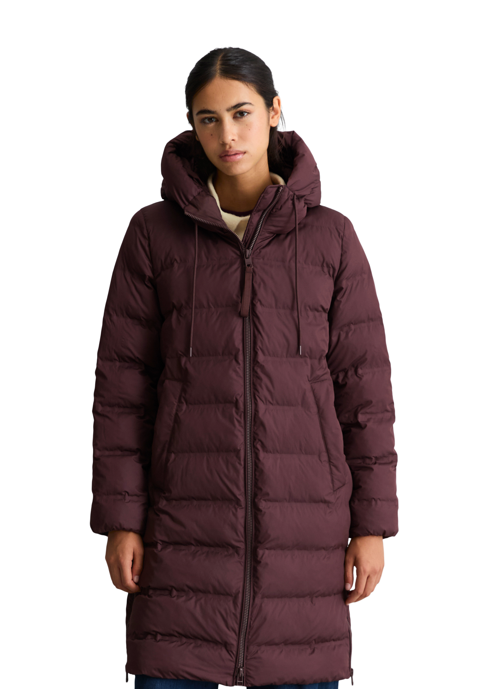 Manteau bouffant à capuche regular avec surface hydrofuge, MARC O’POLO DENIM