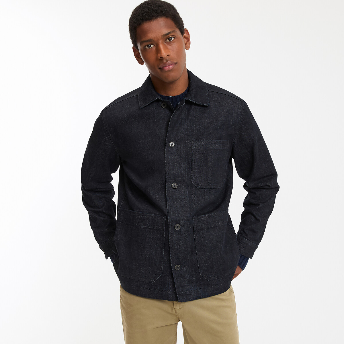 Veste de travail en denim selvedge, Signature HECTOR, LA REDOUTE COLLECTIONS