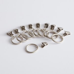 Onega Set of 10 Ring Clips for Ready to Hang Panels, Diameter 2.5cm LA REDOUTE INTERIEURS image