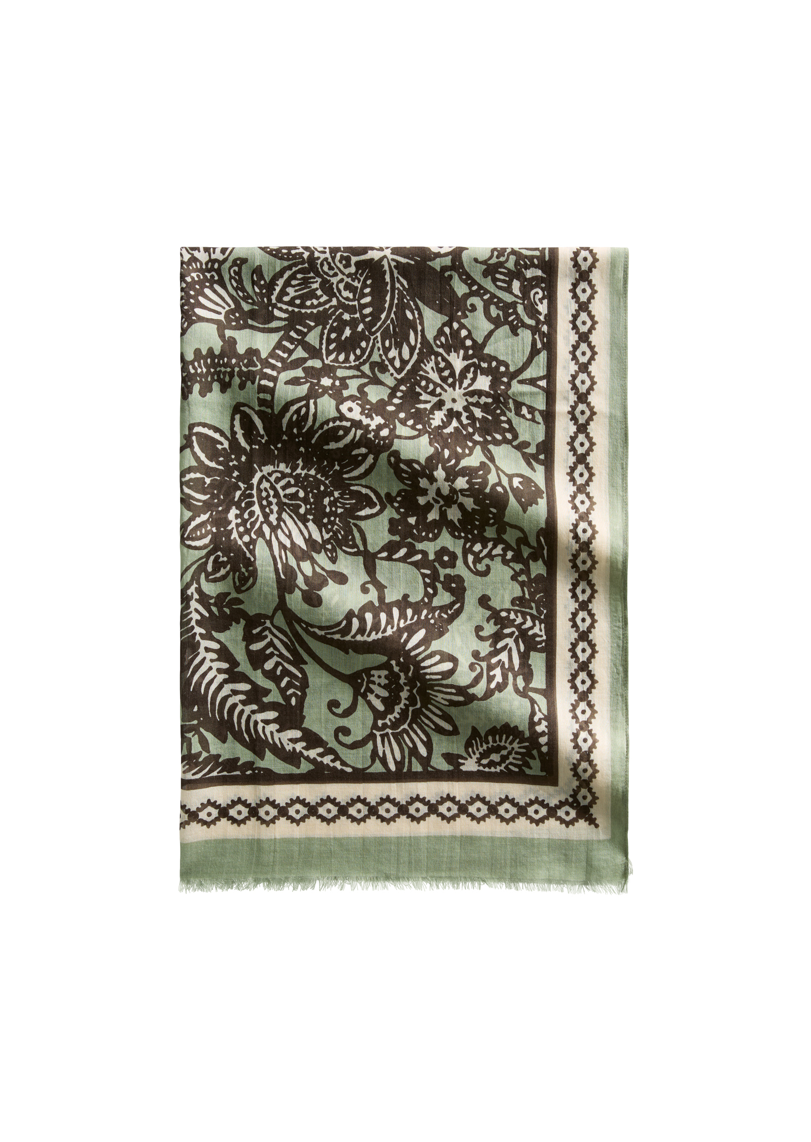 Foulard à l'imprimé allover avec TENCEL™ Lyocell, MARC O'POLO