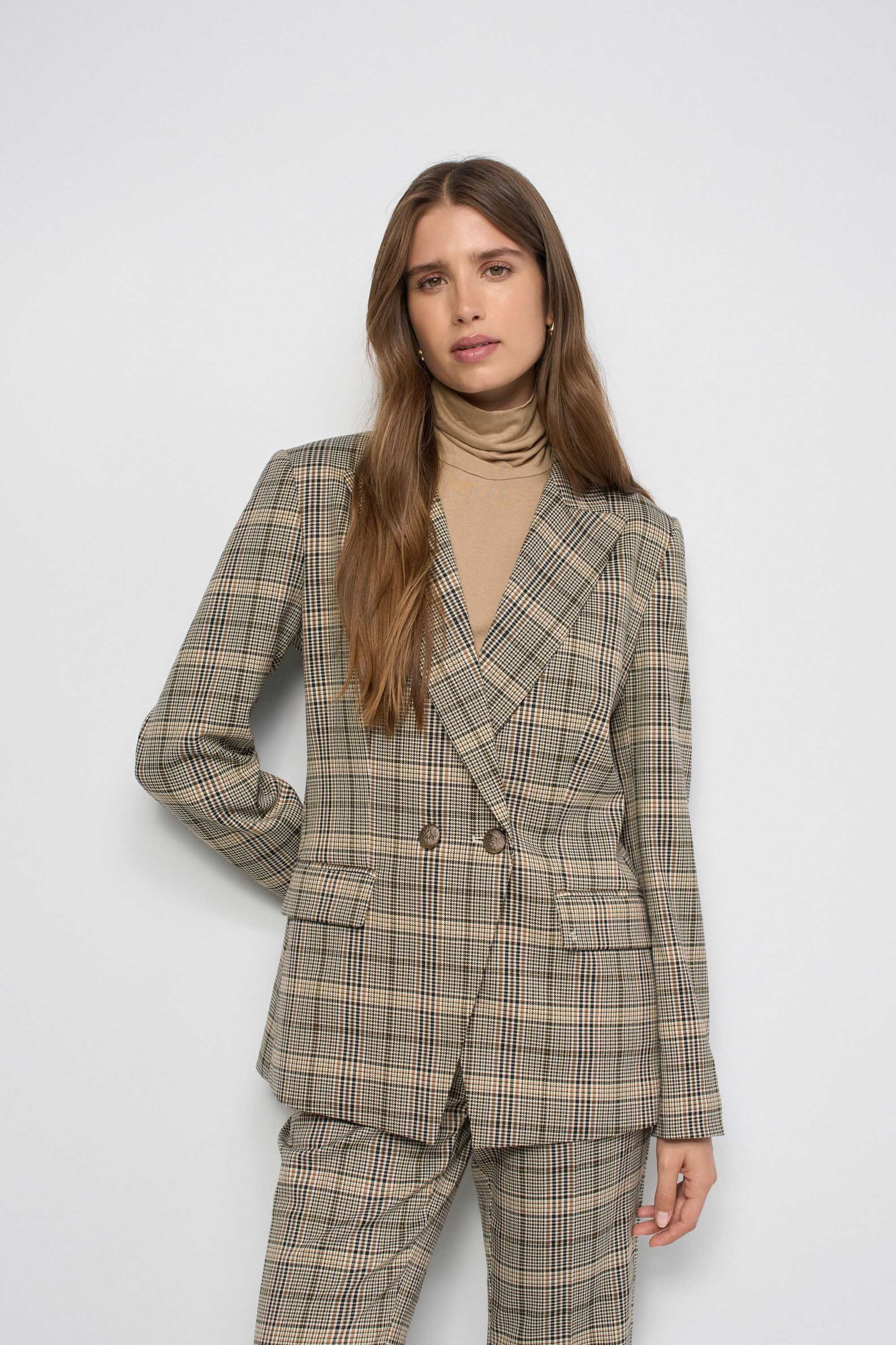 BLAZER SLIM FIT À CARREAUX, SALSA JEANS
