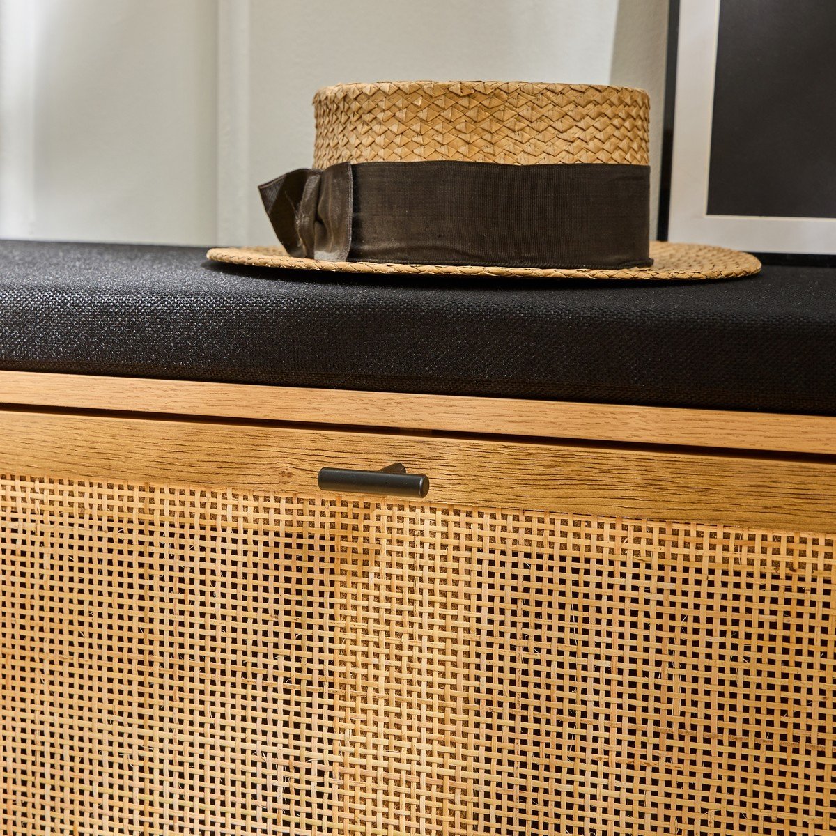 Banc Avec Espace De Rangement / Armoire à Chaussures Kumeu 58, Chêne Sauvage Massif Huilé - Dimensions : 52 X 97 X 45 Cm (H X L X P