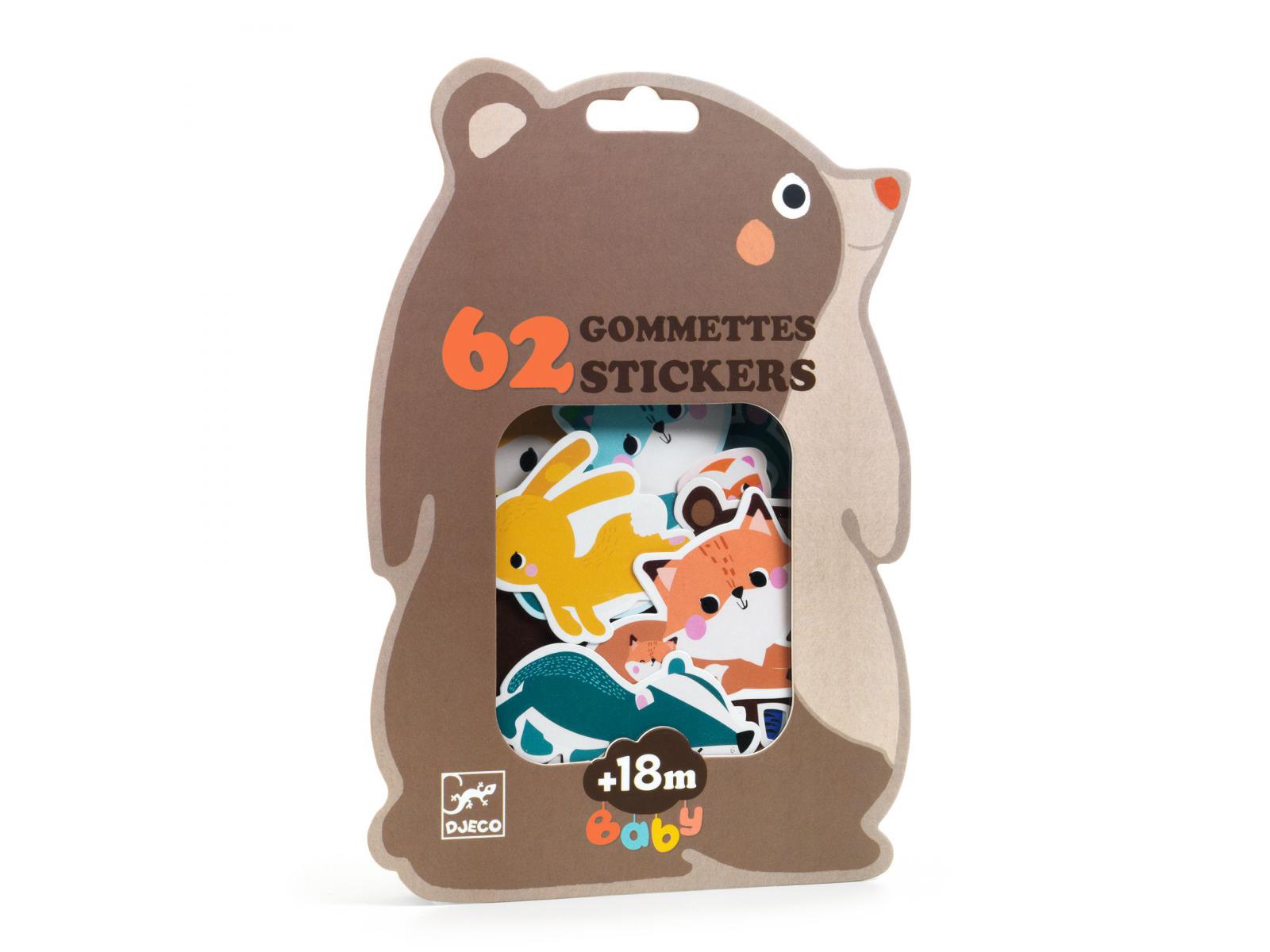 Stickers Animaux de la forêt, DJECO