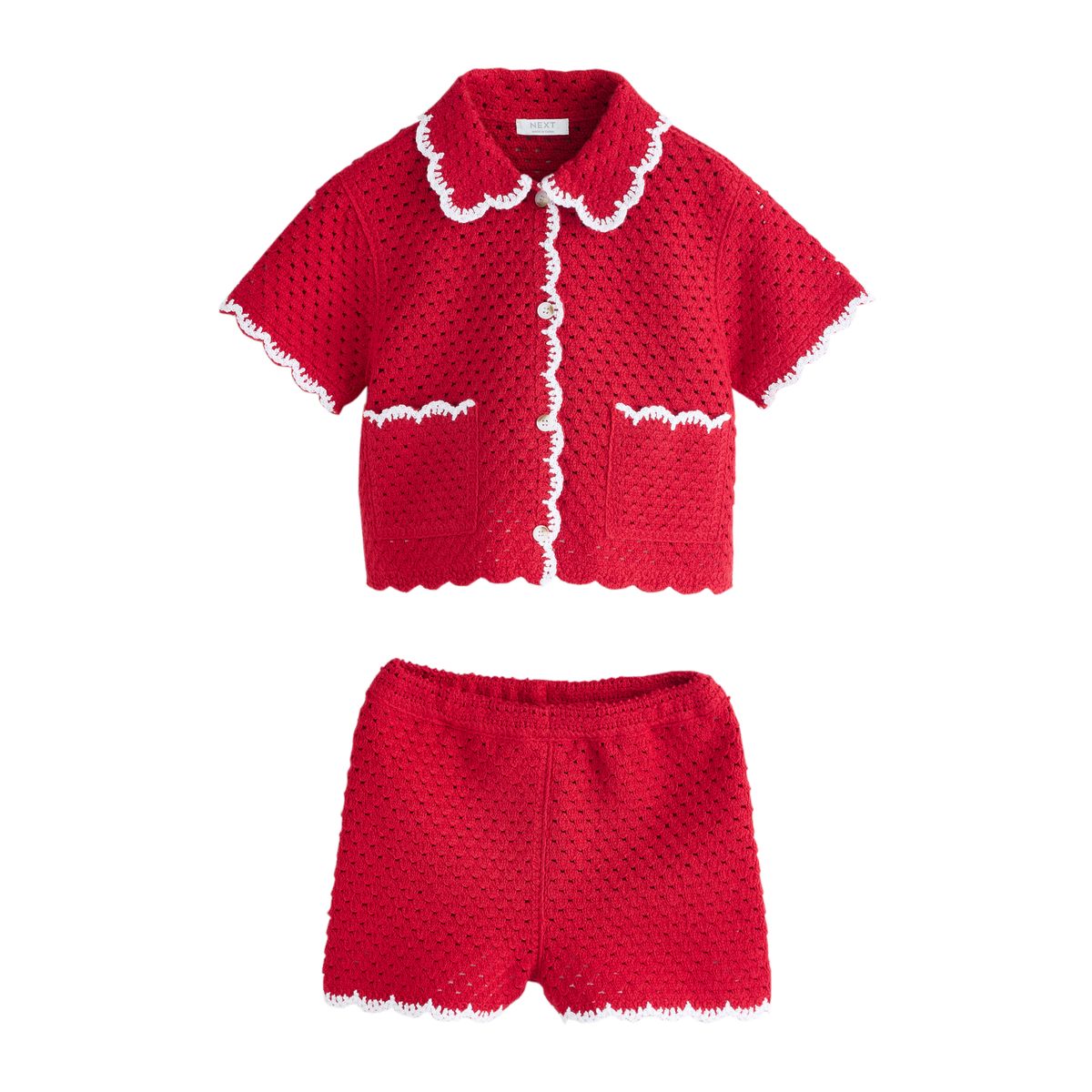 Ensemble au crochet à bord festonné, NEXT