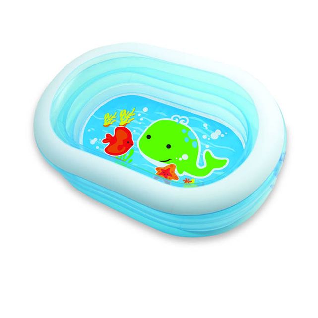 Intex Piscinette Fontaine Baleine Gonflable - 201 X 196 X 91 Cm, Idéale Pour Enfants Avec Pulvérisateur