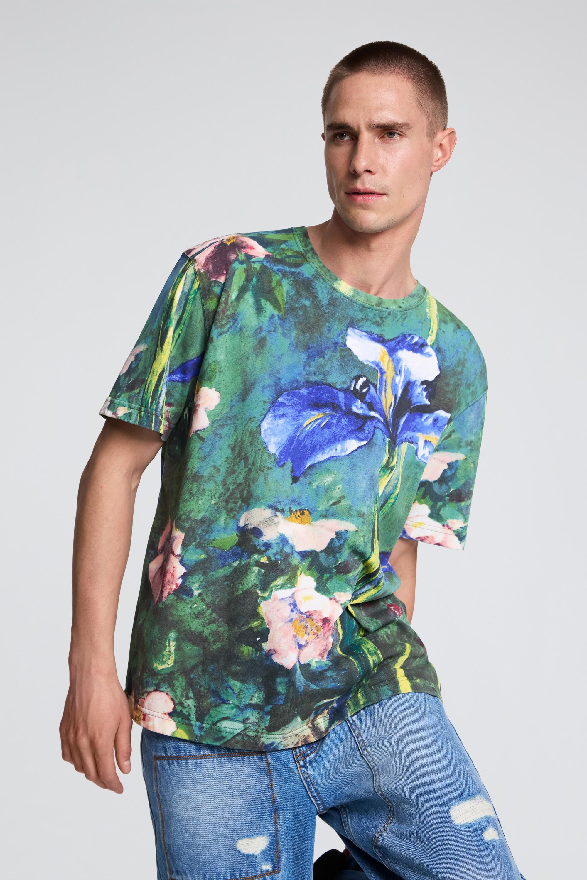 T-shirt à fleurs, DESIGUAL