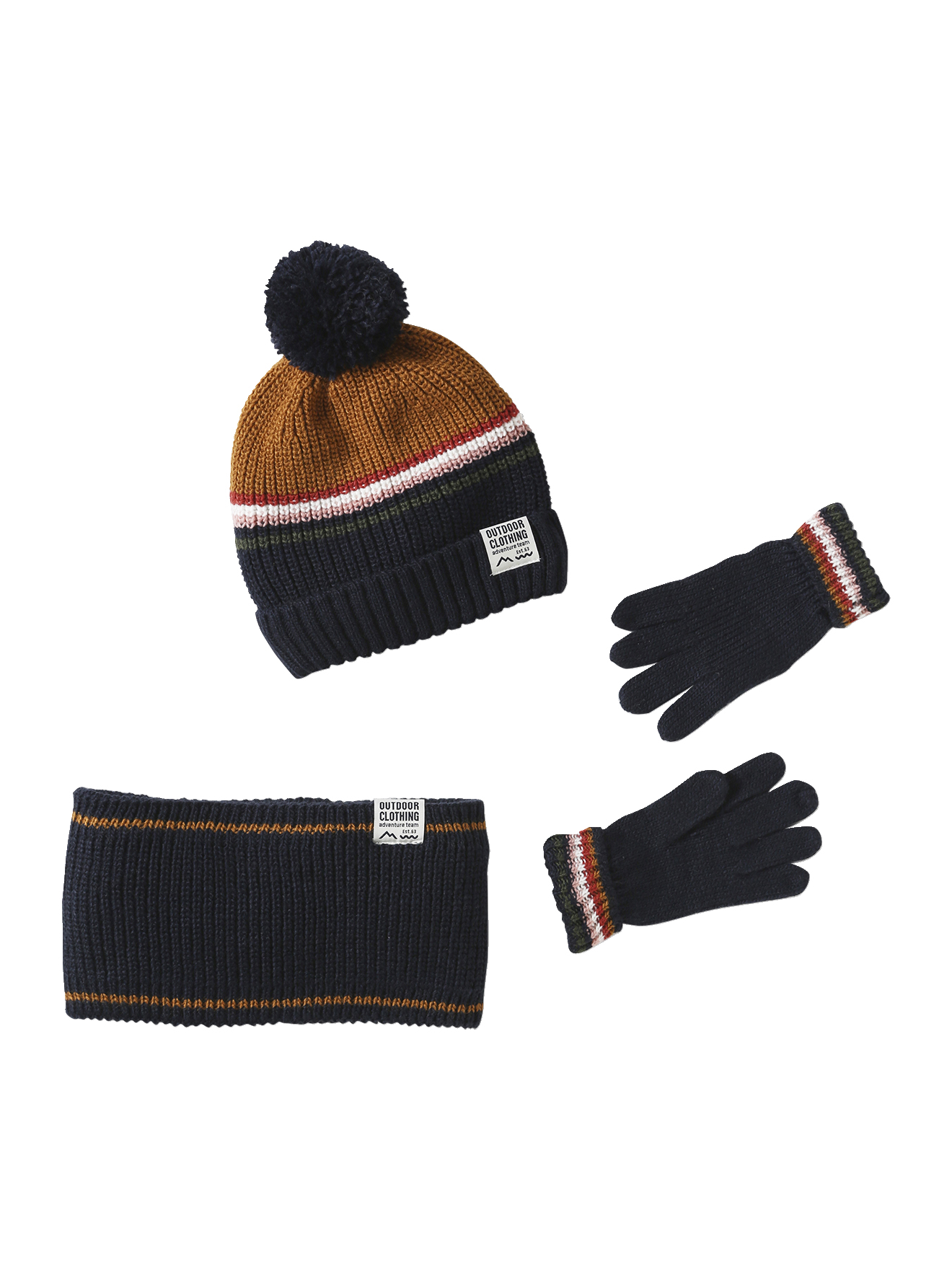 Ensemble Bonnet Snood Gants/Moufles, VERTBAUDET