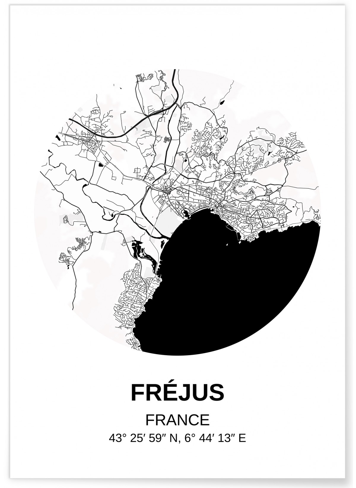 Affiche Carte Fréjus, L'AFFICHERIE