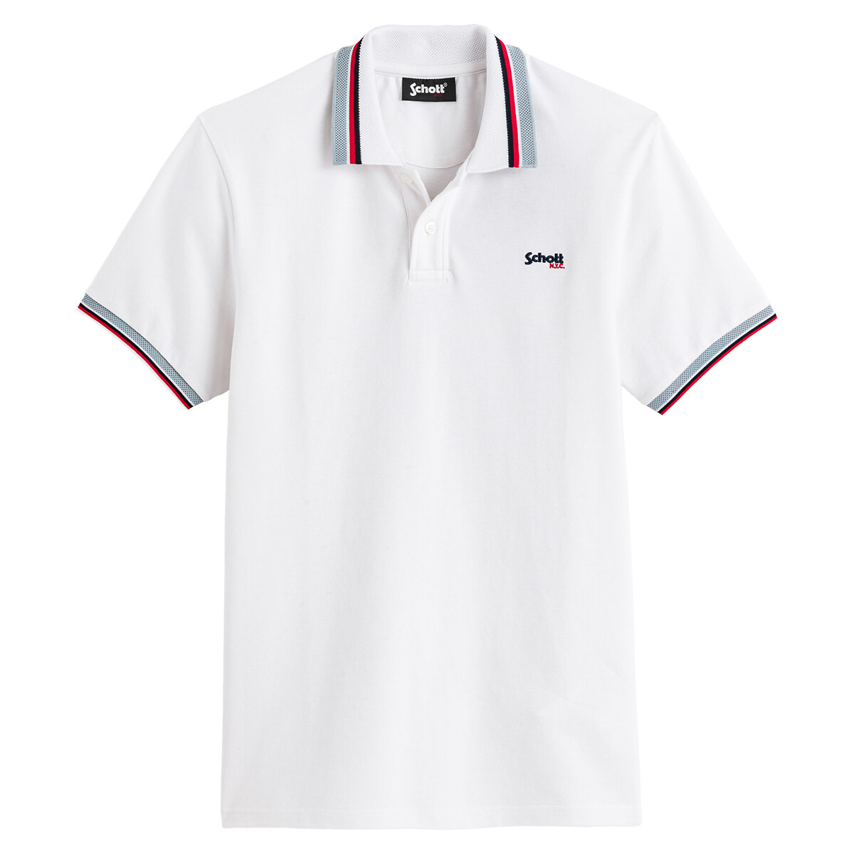 nolan polo shirt in stretch cotton pique and regular fit