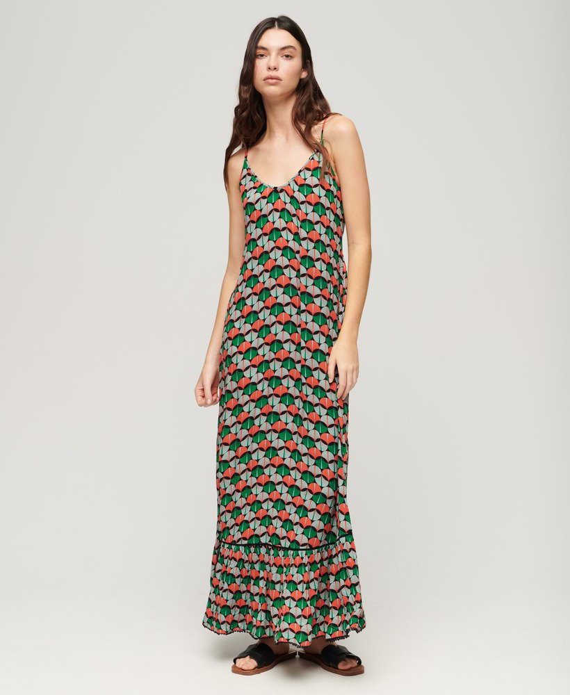 Robe longue caraco de plage, SUPERDRY